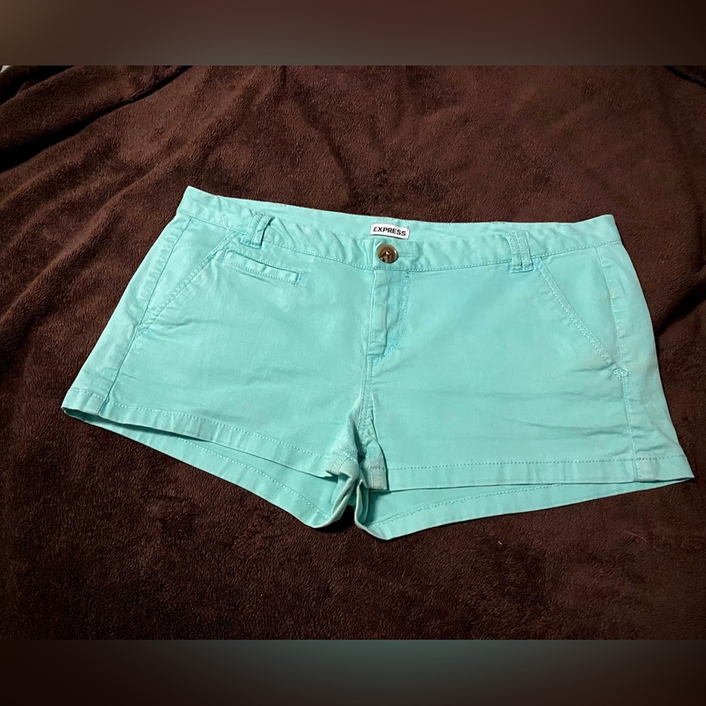 Bright teal shorts - Express size 10.